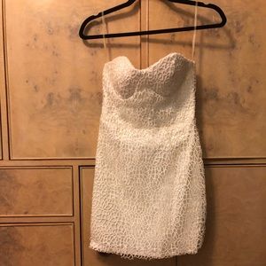 White Mini Dress-Gorgeous Detail